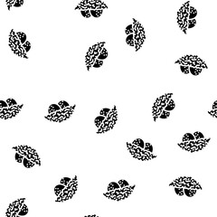 Fototapeta premium nest with bird eggs glyph vector seamless pattern. nest with bird eggs signthin illustration
