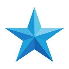 Fototapeta premium Blue Star Vector Graphic