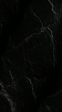 Slow rotation of organic Bituminous Coal texture showing rich sedimentary rock layers and shimmering mineral flecks used in heavy industrial production