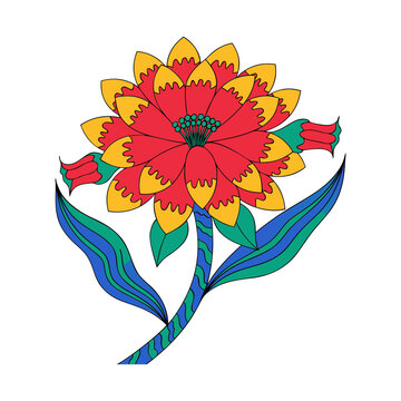  Asian Illustration Featuring Ratchaphruek Flower Realistic Tropical Botanical Vector Illustration