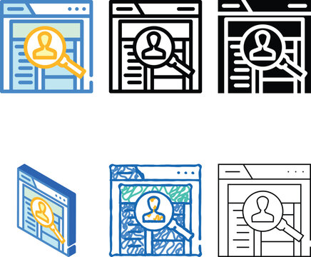 contextual inquiry ux forms ui design color icon vector. contextual inquiry ux ui design sign. isolated symbol illustration