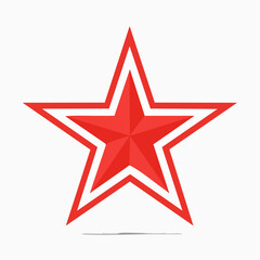 Obraz premium Red Star Icon