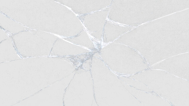 Cracked surface effect with broken glass fragments PNG