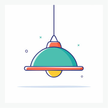 Modern Pendant Lamp Illustration