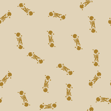 teleportation quantum computer glyph vector seamless pattern. teleportation quantum computer thin illustration