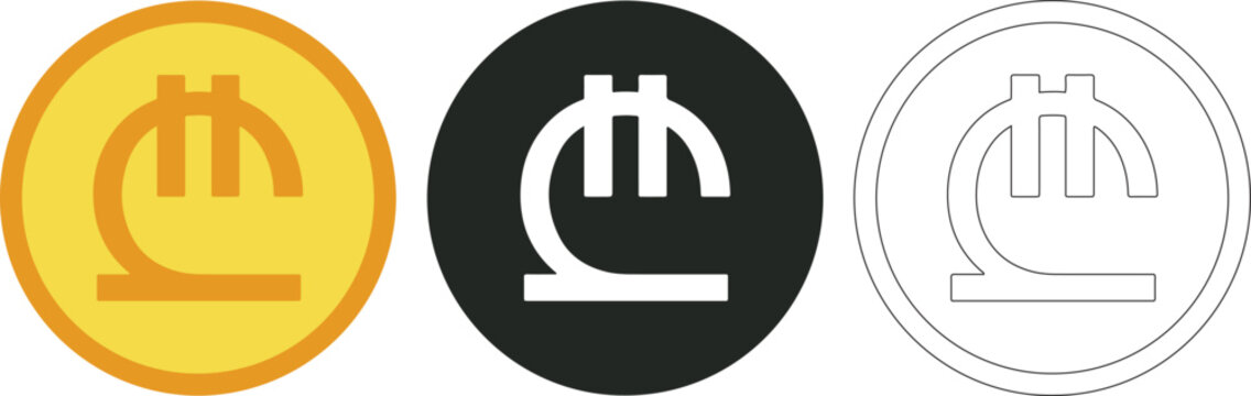 Georgian Lari Currency Symbol Icon Vector &ndash; GEL Money Sign Financial Exchange Illustration