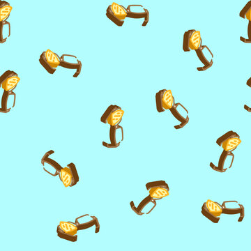 scratch resistant lens isometric seamless pattern. scratch resistant lens sign illustration