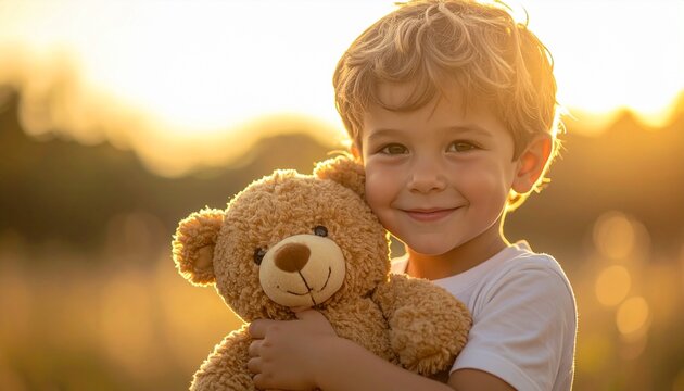 Kind mit Kuschelteddy