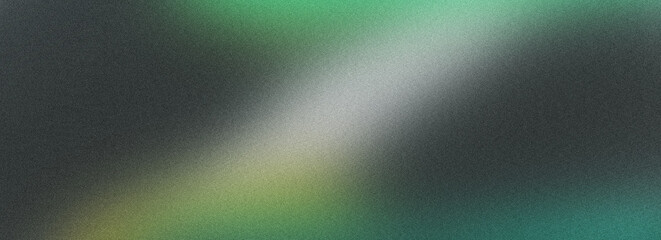 Abstract grainy texture background with a diagonal light gradient transition from dark to bright green and yellow © TawfikStock
