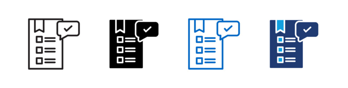 Notes Icon Collection With Multiple Styles