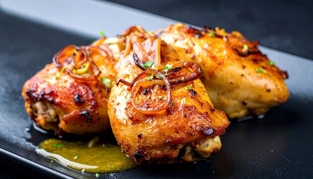 Yassa chicken. Authentic senegalese poulet yassa roasted chicken beautifully marinated with sweet onions and tangy lemon.