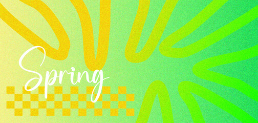 Obraz premium Fresh Green Spring Abstract Background