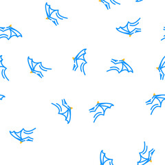 Naklejka premium gargoyle wing vector seamless pattern gargoyle wing sign illustration
