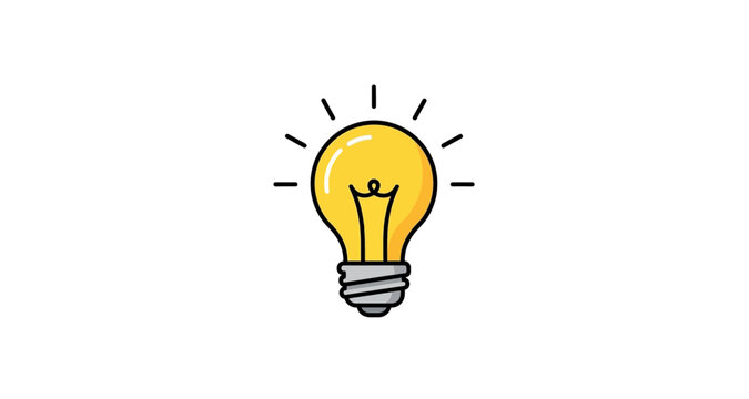 Light bulb silhouette with logic and on text on transparent background