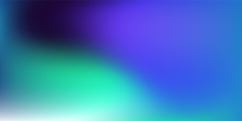 Obraz premium Soft glowing dark green and blue abstract background. Light and dark combination.