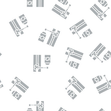 gap filling by foam glyph vector seamless pattern. gap filling by foam signthin illustration
