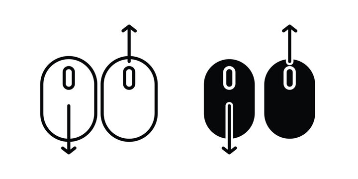 Scroll down up icon