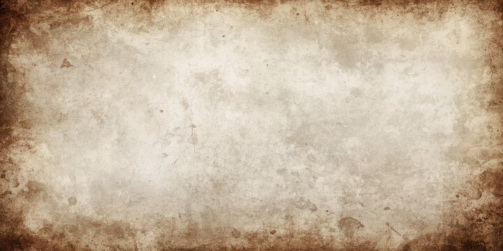 Old vintage grunge old paper texture background with aged parchment antique sepia stained worn blank paper designd