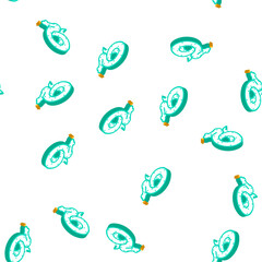Fototapeta premium snake animal isometric seamless pattern. snake animal sign illustration