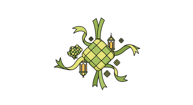 Green turtle with food items.