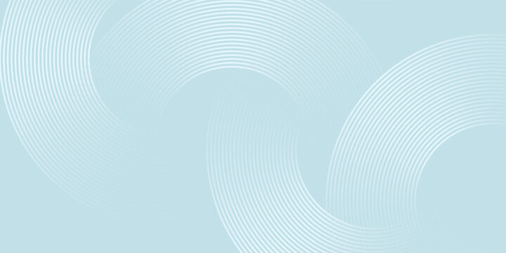 Abstract blue sky backgroud with glowing blue lines. Geometric 3d modern wallpaper banner