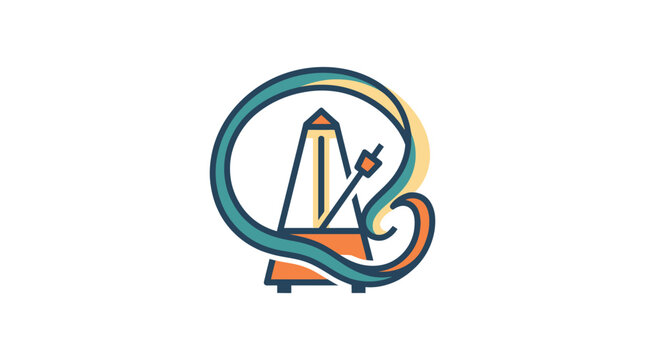 Logo with Eiffel Tower Design.