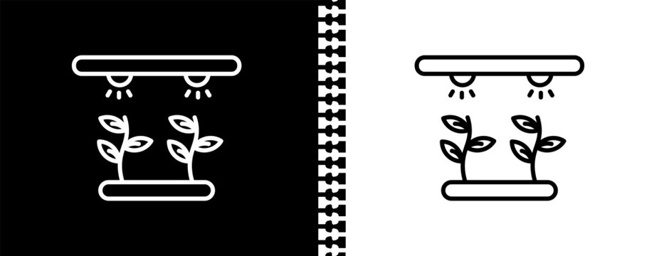 irrigation UI outline icon in black and white mode - agriculture farming and gardening collection.