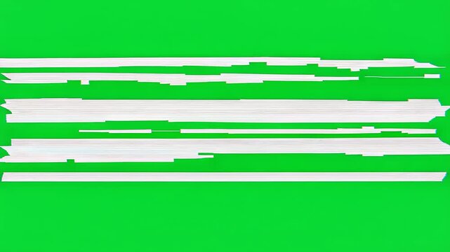 Horizontal Scanline Glitch Green Screen Overlay