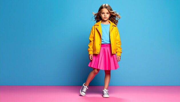 Knallbunte Streetstyle-Kindermode