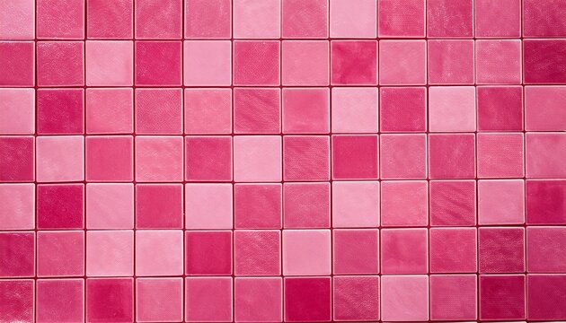 Pink Tile Wall Texture Background Colored Mosaic Tiles Minimalist