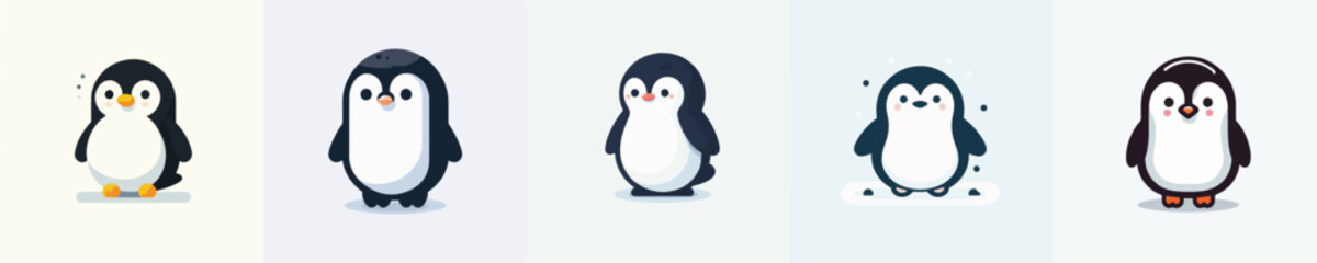 Obraz premium Penguin Vector Illustration