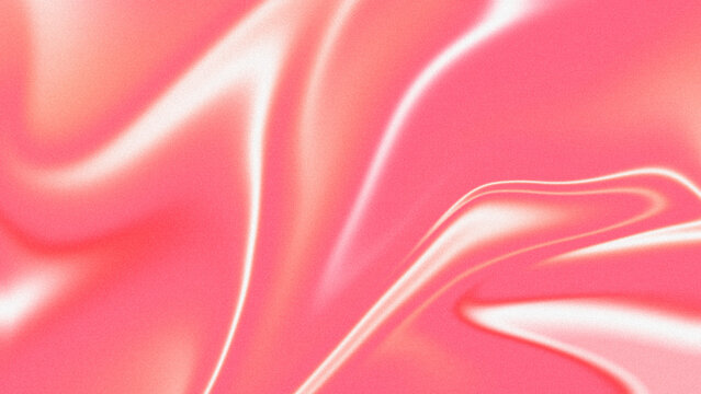 Glossy coral pink satin texture background with flowing highlights for feminine wallpaper, poster and banner design for beauty and fashion layouts