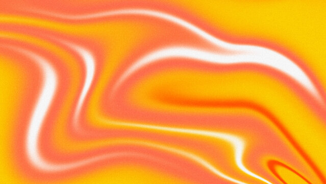 Abstract molten orange and pink gradient background with flowing white streaks for poster and wallpaper design