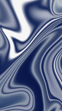 Abstract metallic fluid background with navy and silver marbled waves for modern wallpaper and graphic design