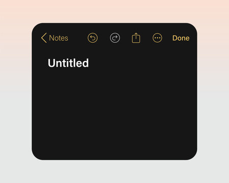 Notes user interface template. Digital planner app for schedule vector mockup illustration 
