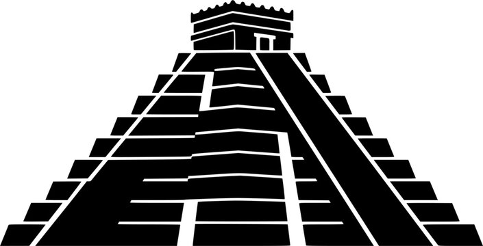 Mexico Landmark Silhouette Icons &ndash; Mexican Cultural Icons Vector Bundle