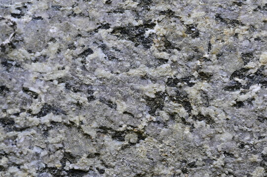 Full Frame Macro View of a Coarse Grained Gray Granite Rock Surface Texture