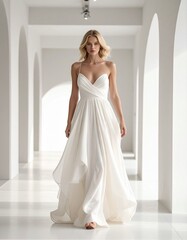 Fototapeta premium Weiße Haute Couture