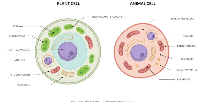 Illustrated comparison of healthy and unhealthy human blood cells under microscope Vector