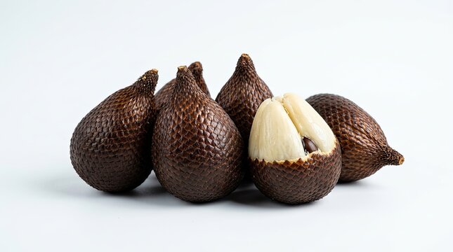 fresh fruit on a white background