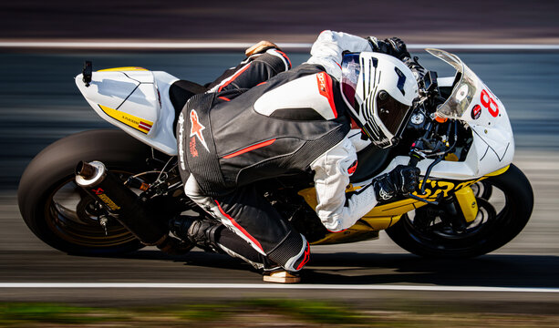Regular training in Riga, Latvia, Bikernieki on 12-05-2026  Racing Motorcyclist on Track