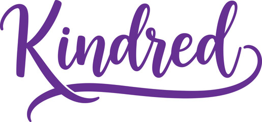 Kindred typography design elegant script font with transparent background for branding and graphic projects © AKASH