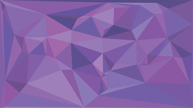 Modern purple geometric low poly background featuring abstract triangular shapes and patterns