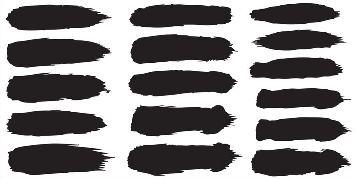Black brush stroke highlights