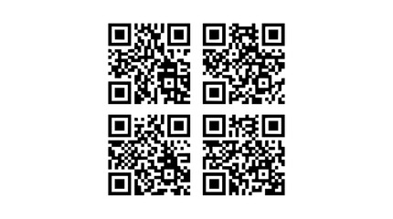 Fototapeta premium QR code icons in black and white for scanning purposes