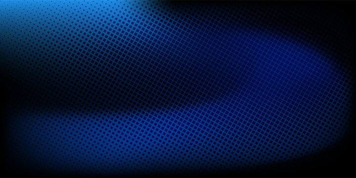Blue glowing hexagon texture. Abstract neon hexagonal grid wallpaper. Navy honeycomb pattern backdrop. Vector modern technology, business, science, healthcare, medicine, presentation design background