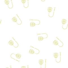 Obraz premium hanging chair design furniture glyph vector seamless pattern. hanging chair design furniture signthin illustration
