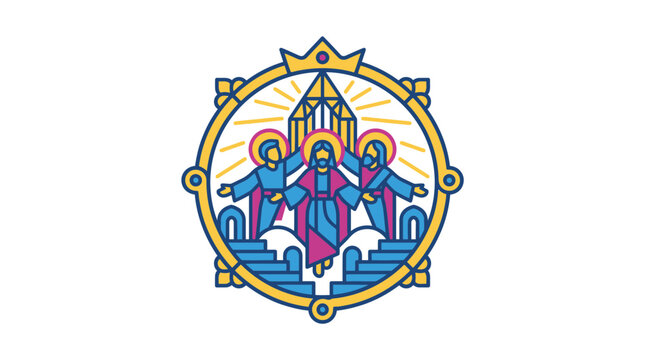 Religious Symbol: Jesus Christ Ascending to Heaven, Transfiguration, Religious Art