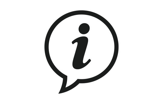 Information icon set with info symbol and hint sign vector illustration for help, guidance, and user support interface design.