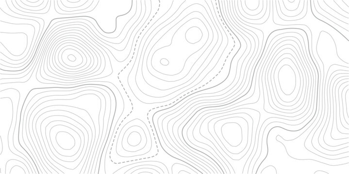 Black and white lines seamless Topographic map patterns, topography line map.Modern design with White background with topographic wavy pattern design. 